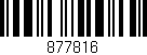 Código de barras (EAN, GTIN, SKU, ISBN): '877816'