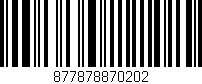 Código de barras (EAN, GTIN, SKU, ISBN): '877878870202'