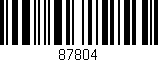 Código de barras (EAN, GTIN, SKU, ISBN): '87804'