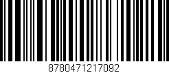 Código de barras (EAN, GTIN, SKU, ISBN): '8780471217092'