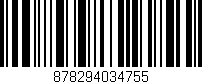 Código de barras (EAN, GTIN, SKU, ISBN): '878294034755'