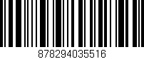 Código de barras (EAN, GTIN, SKU, ISBN): '878294035516'