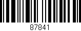 Código de barras (EAN, GTIN, SKU, ISBN): '87841'