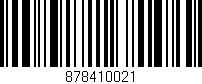 Código de barras (EAN, GTIN, SKU, ISBN): '878410021'