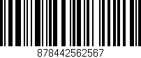 Código de barras (EAN, GTIN, SKU, ISBN): '878442562567'