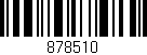 Código de barras (EAN, GTIN, SKU, ISBN): '878510'