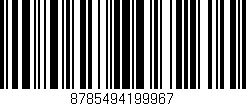 Código de barras (EAN, GTIN, SKU, ISBN): '8785494199967'