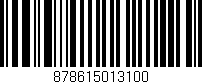 Código de barras (EAN, GTIN, SKU, ISBN): '878615013100'