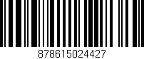 Código de barras (EAN, GTIN, SKU, ISBN): '878615024427'