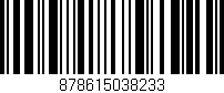 Código de barras (EAN, GTIN, SKU, ISBN): '878615038233'