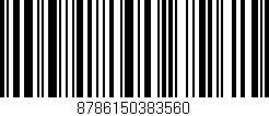 Código de barras (EAN, GTIN, SKU, ISBN): '8786150383560'