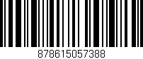 Código de barras (EAN, GTIN, SKU, ISBN): '878615057388'