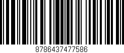 Código de barras (EAN, GTIN, SKU, ISBN): '8786437477586'