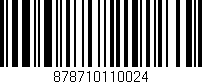 Código de barras (EAN, GTIN, SKU, ISBN): '878710110024'