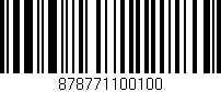 Código de barras (EAN, GTIN, SKU, ISBN): '878771100100'