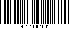 Código de barras (EAN, GTIN, SKU, ISBN): '87877110010010'