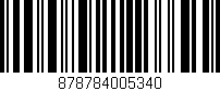 Código de barras (EAN, GTIN, SKU, ISBN): '878784005340'