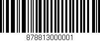 Código de barras (EAN, GTIN, SKU, ISBN): '878813000001'