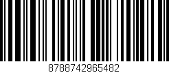 Código de barras (EAN, GTIN, SKU, ISBN): '8788742965482'