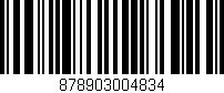 Código de barras (EAN, GTIN, SKU, ISBN): '878903004834'