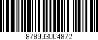 Código de barras (EAN, GTIN, SKU, ISBN): '878903004872'