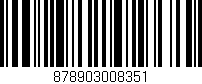 Código de barras (EAN, GTIN, SKU, ISBN): '878903008351'