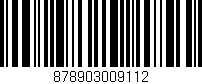 Código de barras (EAN, GTIN, SKU, ISBN): '878903009112'
