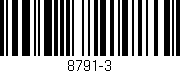 Código de barras (EAN, GTIN, SKU, ISBN): '8791-3'