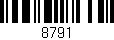 Código de barras (EAN, GTIN, SKU, ISBN): '8791'