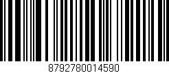 Código de barras (EAN, GTIN, SKU, ISBN): '8792780014590'