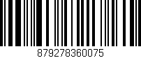 Código de barras (EAN, GTIN, SKU, ISBN): '879278360075'