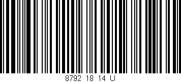 Código de barras (EAN, GTIN, SKU, ISBN): '8792_18_14_U'