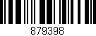 Código de barras (EAN, GTIN, SKU, ISBN): '879398'