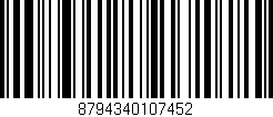 Código de barras (EAN, GTIN, SKU, ISBN): '8794340107452'