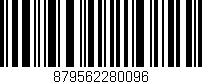 Código de barras (EAN, GTIN, SKU, ISBN): '879562280096'