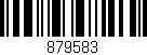 Código de barras (EAN, GTIN, SKU, ISBN): '879583'