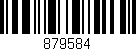 Código de barras (EAN, GTIN, SKU, ISBN): '879584'