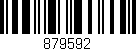 Código de barras (EAN, GTIN, SKU, ISBN): '879592'