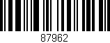 Código de barras (EAN, GTIN, SKU, ISBN): '87962'