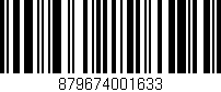 Código de barras (EAN, GTIN, SKU, ISBN): '879674001633'