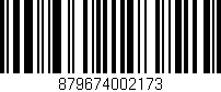 Código de barras (EAN, GTIN, SKU, ISBN): '879674002173'
