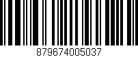Código de barras (EAN, GTIN, SKU, ISBN): '879674005037'