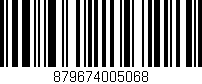 Código de barras (EAN, GTIN, SKU, ISBN): '879674005068'
