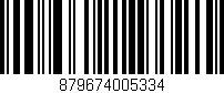 Código de barras (EAN, GTIN, SKU, ISBN): '879674005334'