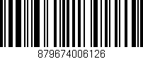 Código de barras (EAN, GTIN, SKU, ISBN): '879674006126'