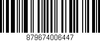 Código de barras (EAN, GTIN, SKU, ISBN): '879674006447'
