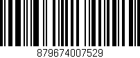 Código de barras (EAN, GTIN, SKU, ISBN): '879674007529'