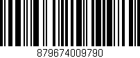 Código de barras (EAN, GTIN, SKU, ISBN): '879674009790'