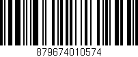 Código de barras (EAN, GTIN, SKU, ISBN): '879674010574'