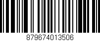 Código de barras (EAN, GTIN, SKU, ISBN): '879674013506'